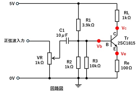 今回の実験回路図